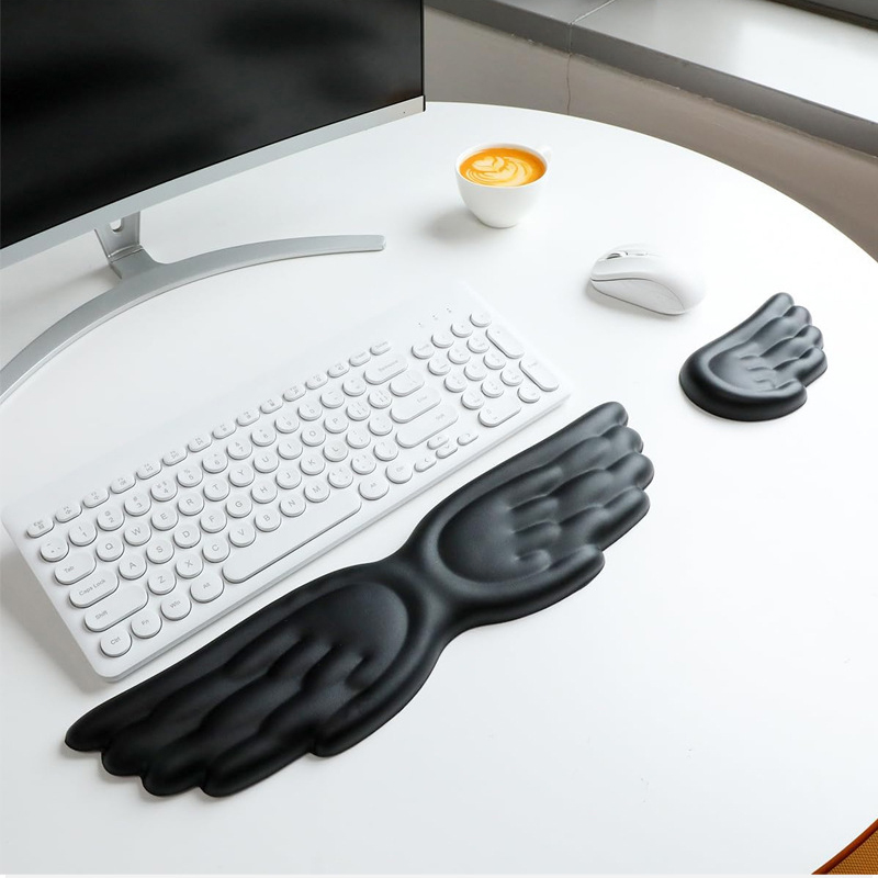Mouse Charging Pad - Keyboard Mouse Wrist Rest Angel Wing