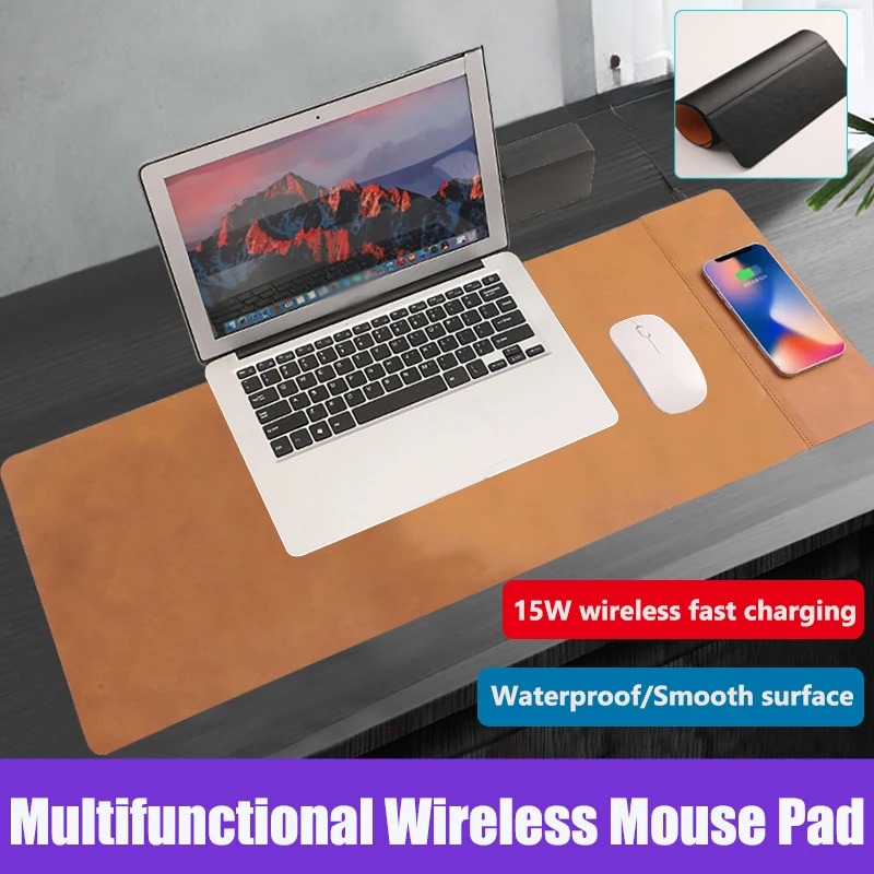 Wireless Charging PU Mouse Pad - Mouse Charging Pad 评论和价格