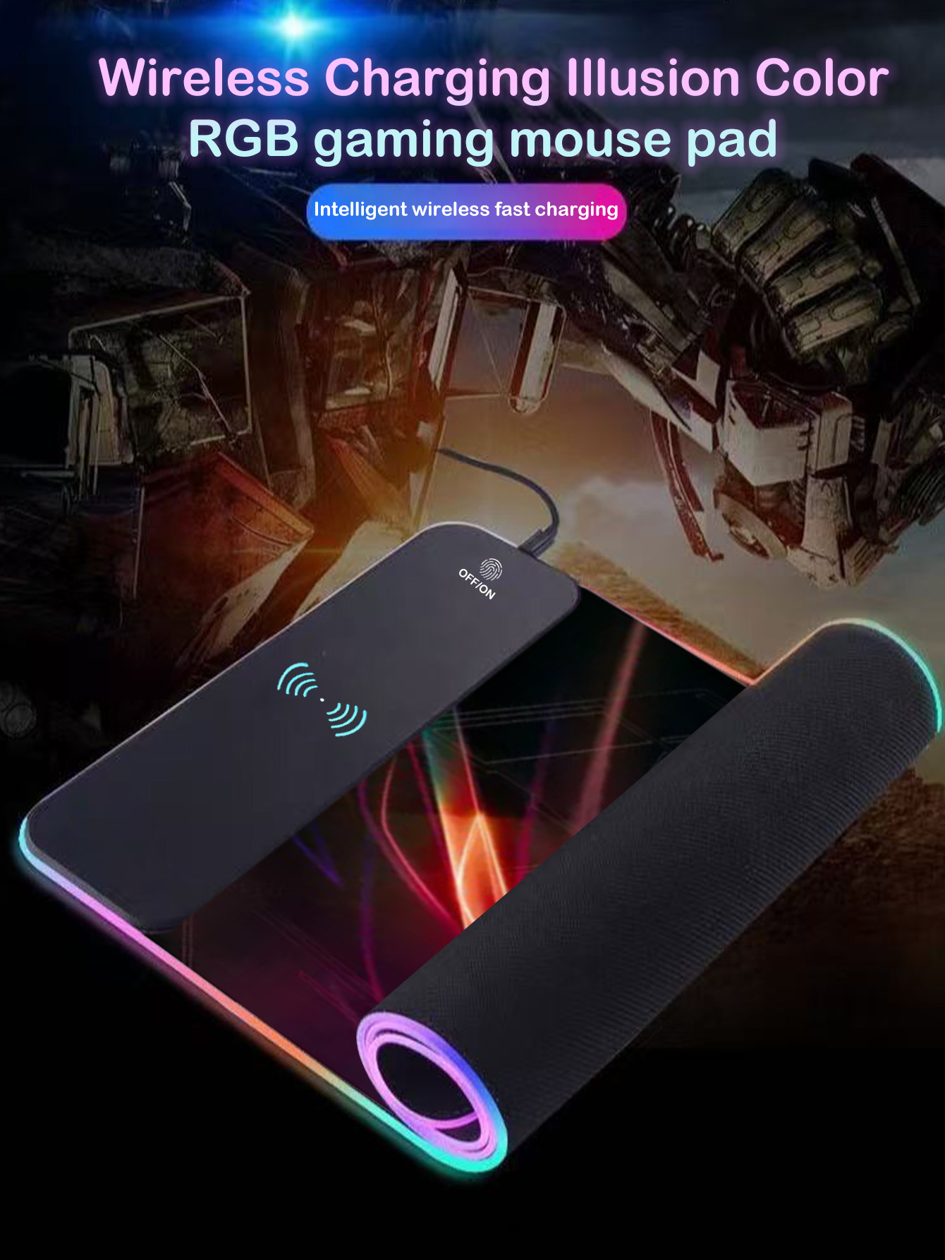 RGB Illuminated Multi-Function - Mouse Charging Pad 评论和价格