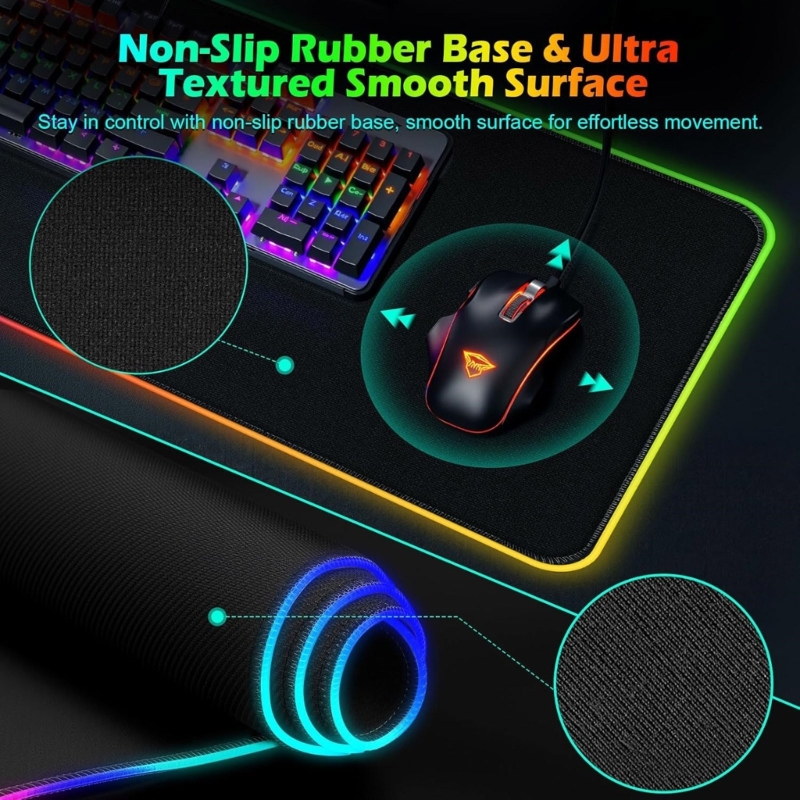 96GE LED Gaming Mouse Pad with - Mouse Charging Pad 评论和价格