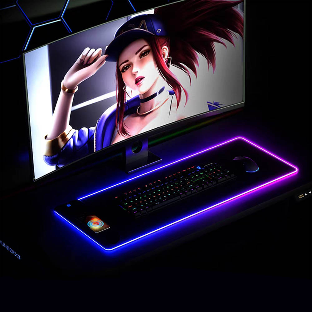 RGB mouse pad with wireless ch - Mouse Charging Pad 评论和价格
