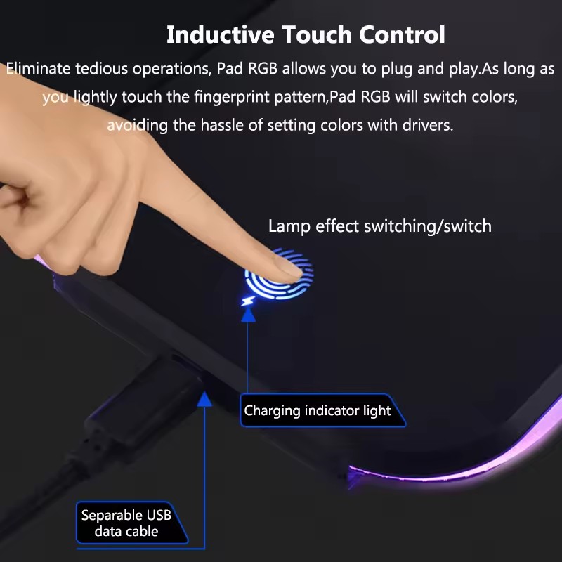 RGB mouse pad with wireless ch - Mouse Charging Pad 评论和价格