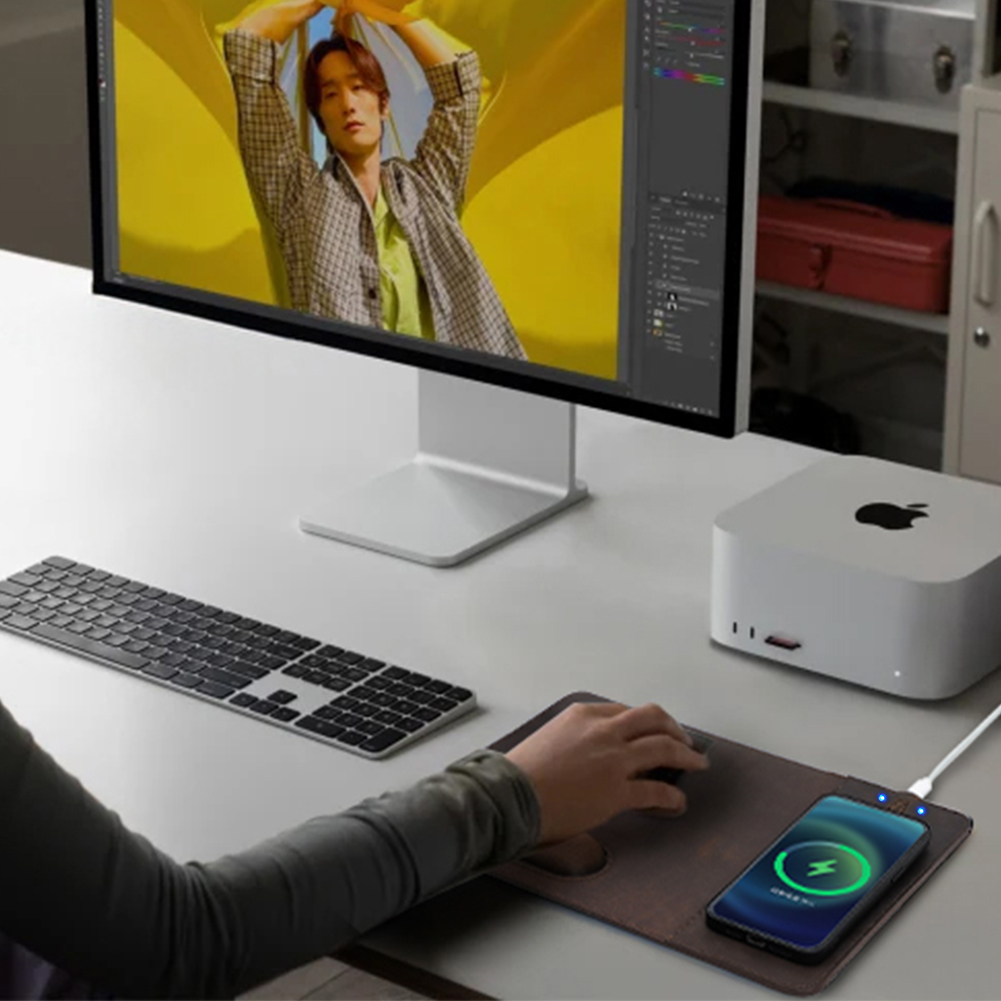 Mouse Pad with 15W Phone Wirel - Mouse Charging Pad 评论和价格