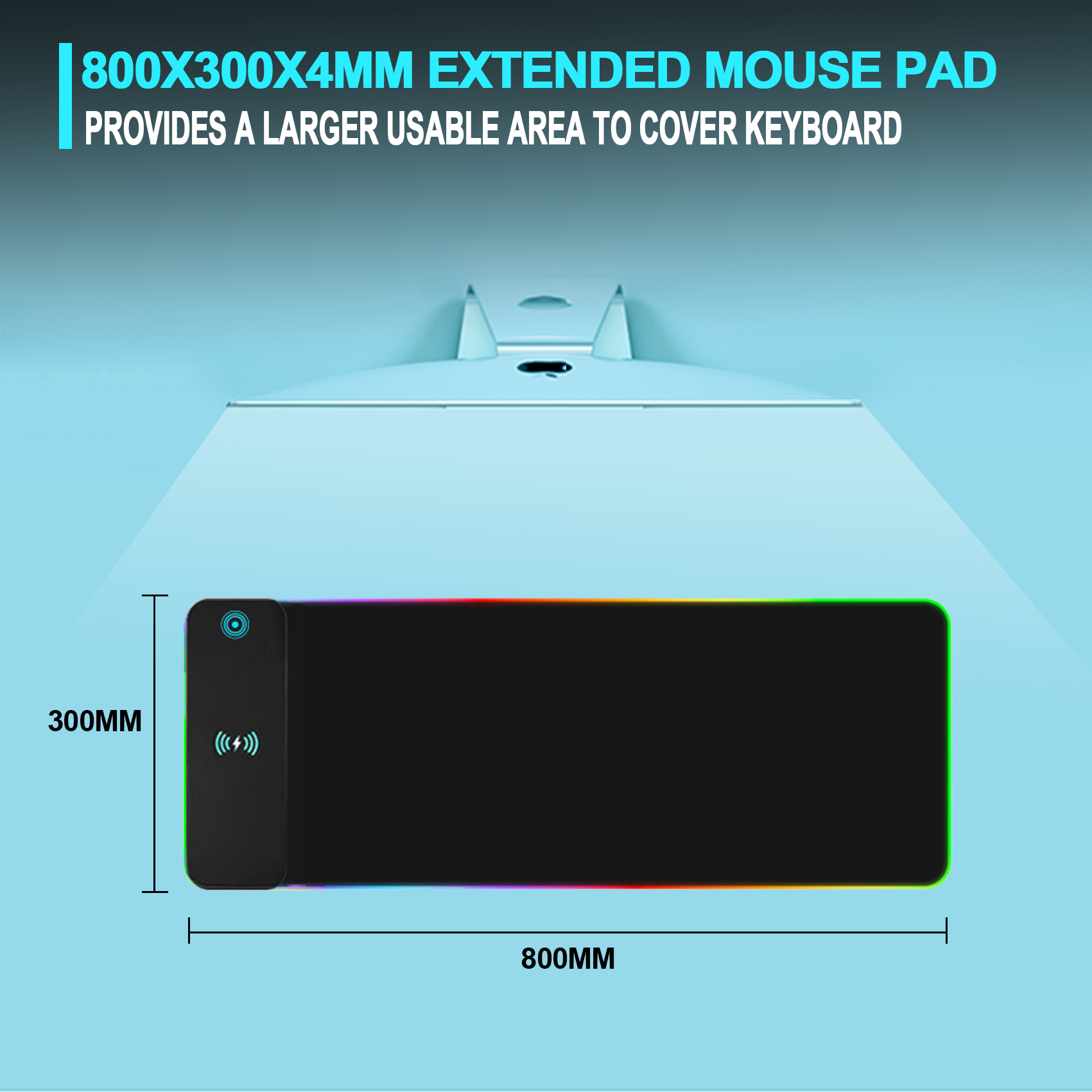 Wireless Charging RGB Gaming M - Mouse Charging Pad 评论和价格